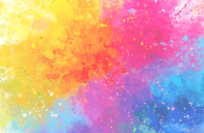 Artistic rainbow colors splash watercolor background. Bright colorful background